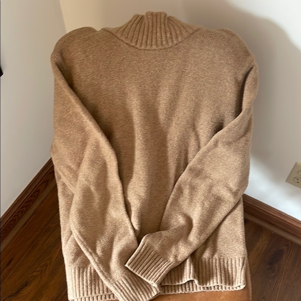 Amazon Essentials Tan Turtleneck Sweater
